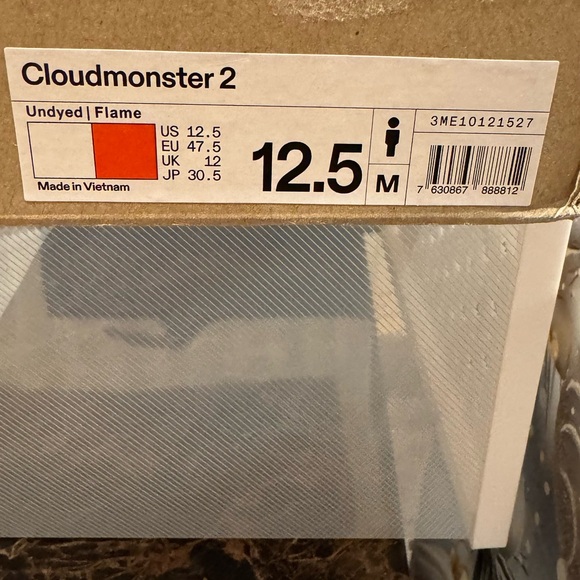 On Running Sneakers in White, Black, and Orange - Picture 5 of 5